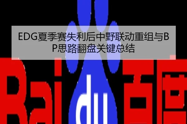 EDG夏季赛失利后中野联动重组与BP思路翻盘关键总结